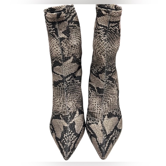 BLACK SUEDE STUDIO Charlie Snake/Animal Print Ankle Boots in Women’s Size 7.5 - Picture 3 of 7